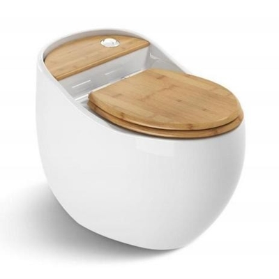 Kundenoptional Ei-förmige Farbtoiletten Sitzschüssel WC Smart Toilettenzubehör Set
