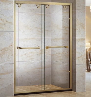 Goldglasduschgehäuse mit Keramikfach und 8 mm gehärteten Scharnier-Türstützen