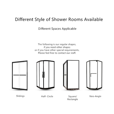 Badezimmer mit 8 mm Glasdicke Duschzimmer und All-in-One-Design