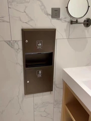Edelstahlnische für Quadratfliesen Dusche eingebautes Licht und Toilettenpapierhalter