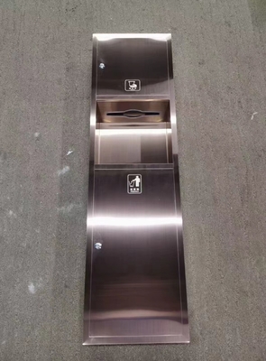 Edelstahlnische für Quadratfliesen Dusche eingebautes Licht und Toilettenpapierhalter