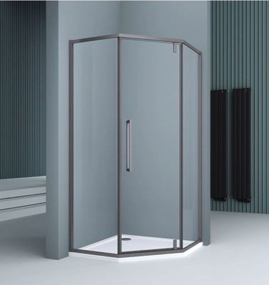 Schlankes Bevel Rand Glas Eckregal für Bad Dusche Gehäuse Raum in Elektroplatte