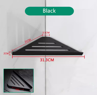 Bürsteiliges, dreieckiges Duschregal für die Wand