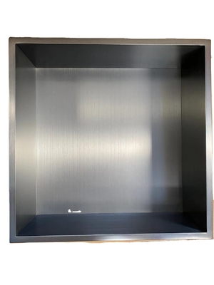 Hotel Brushed Oberfläche Gunmetal Schwarz Wand eingesetzt Nische für Duschzimmer 12 &quot;x 24