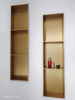 304 Edelstahl Badezimmer Einbauten Dusche Wand Nische für Gold Porzellan Fliesen Einsatz