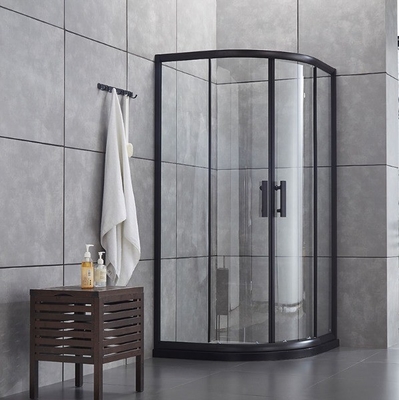 Schiebe Dusche Gehäuse mit gebürsteten Oberfläche Moderne Ergänzung zum Bad