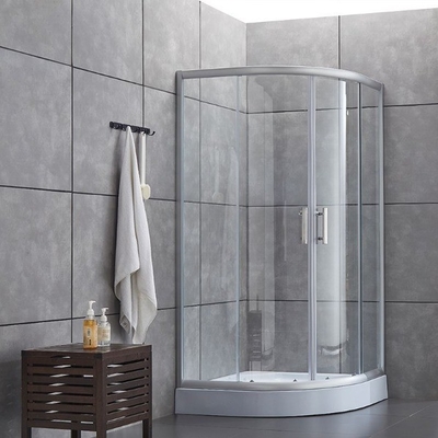 Schiebe Dusche Gehäuse mit gebürsteten Oberfläche Moderne Ergänzung zum Bad