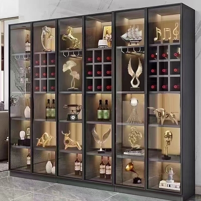 Schubladen Schiebezubehör Rot Edelstahl Küchenschrank für die Home-Bar-Speicherung