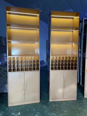 Schubladen Schiebezubehör Rot Edelstahl Küchenschrank für die Home-Bar-Speicherung