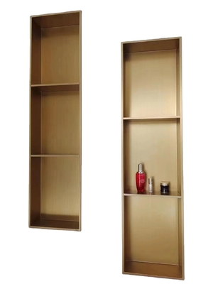 304 Edelstahl Badezimmer Wand Dusche Nische mit Lichtern für Hotel Badezimmer Umbau
