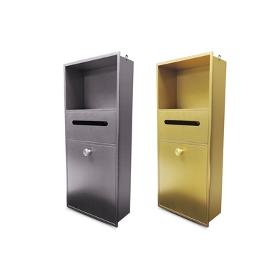 Niche aus Edelstahl für Bad Dusche und Handtücher im modernen Design