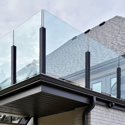 Matt Finish Edelstahl Glasdeck Geländer Mast-Säule für Balkon-Systeme