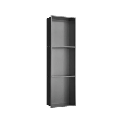 Wasserdichtes Duschfach mit Doppelregal und LED-Licht Modernes Design 12x20
