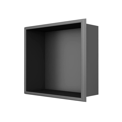 Wasserdichtes Duschfach mit Doppelregal und LED-Licht Modernes Design 12x20