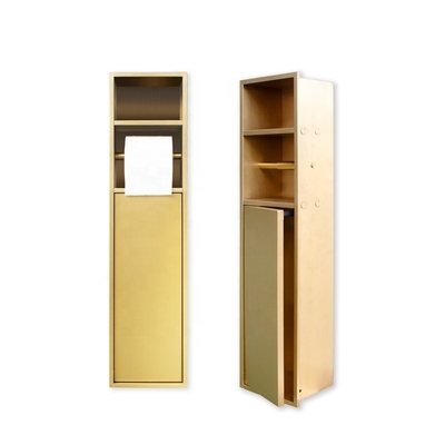 Brushed Oberflächenveredelung LED Gold Trim Dusche Nische für modernes Edelstahl Bad
