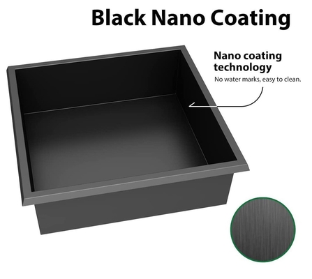 Wasserdicht 304 Edelstahl Badezimmer Wand Nische Einfach-Duschregal für Black Box