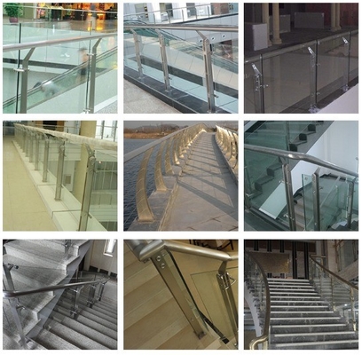 Treppengeländer und Handgriffe Balkongeländer Edelstahlbalustrade für Terrassendeck