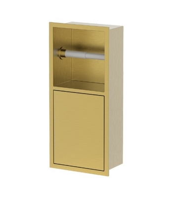 Edelstahl Toilettenbürste in gebürsteter Oberfläche perfekt für jedes Baddesign
