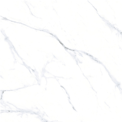 Porzellanfliesen im Stil des modernen Designs Bianco Carrara Weiß für die Wohnzimmerdekoration