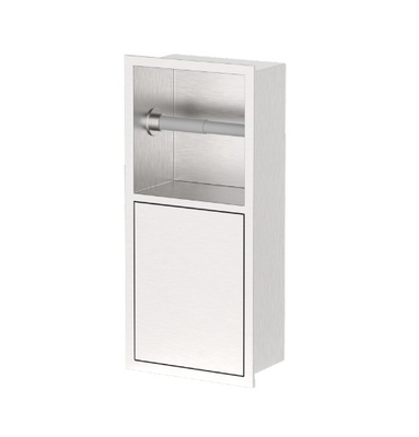 Edelstahl Toilettenbürste in gebürsteter Oberfläche perfekt für jedes Baddesign