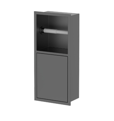 Edelstahl Toilettenbürste in gebürsteter Oberfläche perfekt für jedes Baddesign