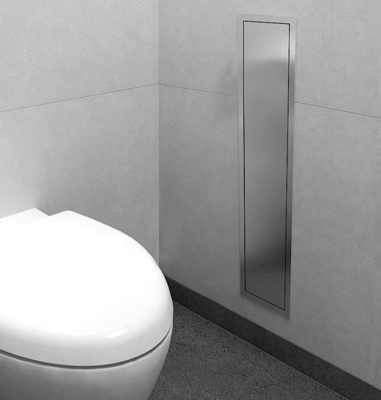 Edelstahl Originalfarbe Nischenlösungen Badezimmer Toilettenbürste Aufbewahrungsmöglichkeiten