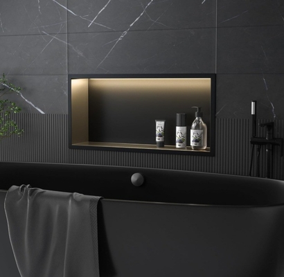 Wasserdichte Edelstahl Dusche Nische mit leichten modernen Design Stil 12 x 36 Bewertungen