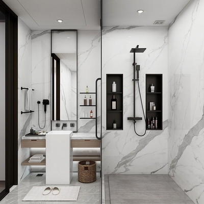 Australien Hotel Badezimmer Nische Moderne Design-Stil für Toilettenbürste und Dusche Lagerung