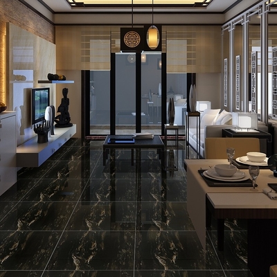 GLOSSY Schwarzgold Marmor Keramik 24x24 Quadrat Fliesen für Außen- und Innenbereich Glanz Bedürfnisse