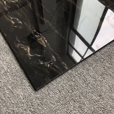 GLOSSY Schwarzgold Marmor Keramik 24x24 Quadrat Fliesen für Außen- und Innenbereich Glanz Bedürfnisse