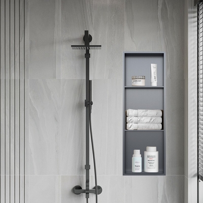 Chromgeschnittenes modernes Design wasserdicht eingebettete Badewanne Nische Einsatz für Duschwände