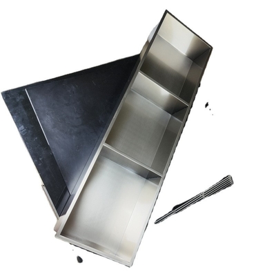 Wasserdichtes Duschfach mit LED-Licht Doppelregal Modernes Design 12x20 Schwarz