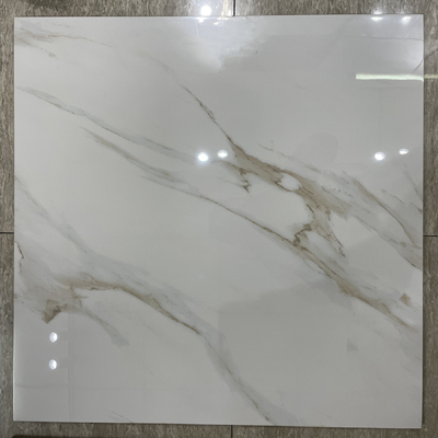 Säurebeständig Vollkörper Porzellan 60x60 Fliesen mit Gold Calacatta Marmor poliert