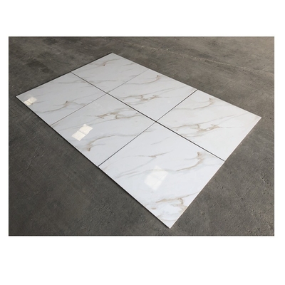 Säurebeständig Vollkörper Porzellan 60x60 Fliesen mit Gold Calacatta Marmor poliert