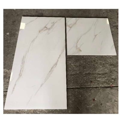 Säurebeständig Vollkörper Porzellan 60x60 Fliesen mit Gold Calacatta Marmor poliert