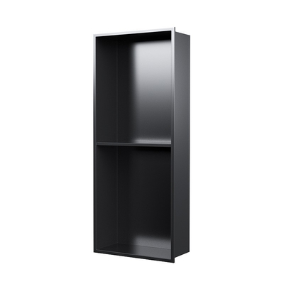 Lowes Custom Größe 9 Zoll Dusche Zubehör Regal Wandnische in wasserdicht schwarz schwarz