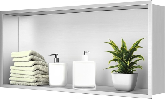 Duschnische aus Edelstahl 12&quot;x24&quot; und Doppelregal Wandnische für modernes Hoteldesign
