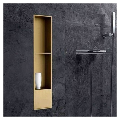 Anpassungs-Inserte Wand-Bad Dusche Nische in 304 Edelstahl wasserdicht und stilvoll