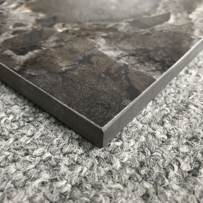 60 x 60 cm Porzellanato Schwarz und Weiß Kartenstein Marmor Bodenfliesen in Matte Finish