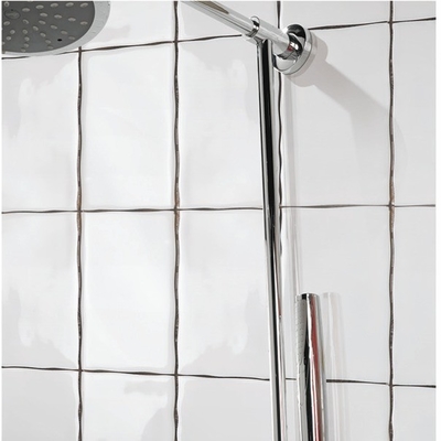 Keramikfliesen für Badezimmer und Wohnzimmer 150 x 150 mm reine weiße U-Bahnwandfliese