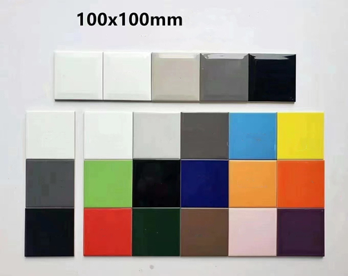 Keramikfliesen für Badezimmer und Wohnzimmer 150 x 150 mm reine weiße U-Bahnwandfliese
