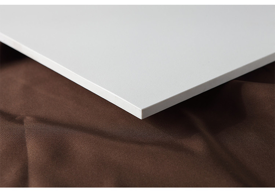 GradeAAA Weiße homogene Keramikfußbodenfliesen 600x600 10 mm Dicke mit rauer Oberfläche