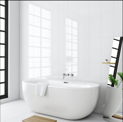 Ausgefertigt 30x60 Glas Keramik Bad weiße Fliesen Design Innenteile 300x600