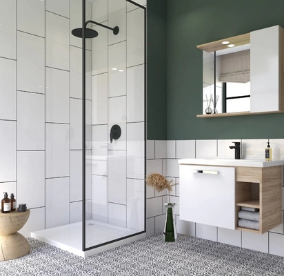 Ausgefertigt 30x60 Glas Keramik Bad weiße Fliesen Design Innenteile 300x600