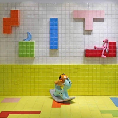 Wasserabsorption 0,5% GradeAAA U-Bahn Glanz Textur Glas Mosaikfliesen für Backsplash