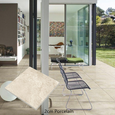 Steinnachahmung Textur 600*1200 Silber Travertin Aussehen Porzellan Fußbodenfliesen für Pool